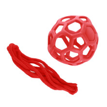 Horse Treat Ball Futterball-Spielzeug, TPR, Durchmesser 14 cm, Blau oder Rot