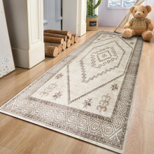 (80x150cm (2.6ft x 5ft), Radiant) Traditional Cashmere Rug Soft Woven Area Carpet Non Slip Living Room Bedroom Hall Floor Mat