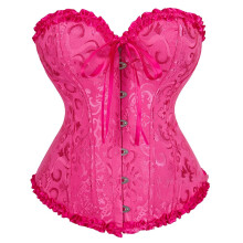 Vintage Corset Tops for Women 5XL Hot Rosa Lingerie Body Shaper Costumes Adjustable Belly Strap Fashionable Design