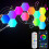 (12pcs LED Lights) RGB LED Hexagonal Light Panel, Hexagonal Smart Wall Light Game Panel Synchronized with Music, Hexagonal Light Panel 1