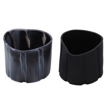 2 Stück Silikon-Objektivdeckel Protectors Schwarz & Grau 62x51mm Wasserdicht Staubdicht