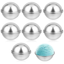 16 Pcs Bath-Bomb Molds 6.5cm DIY Metal Bath-Bomb Crafting Mould Bath-Bomb Making Kit Bath-Bomb Press Soap Making Kit_Special Gift