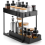 2X Under Sink Storage Organiser Shelf Spice Rack Pull Out Drawer Kitchen 2 Tier 3