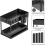 2X Under Sink Storage Organiser Shelf Spice Rack Pull Out Drawer Kitchen 2 Tier 5