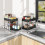 2X Under Sink Storage Organiser Shelf Spice Rack Pull Out Drawer Kitchen 2 Tier 8