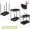 2X Under Sink Storage Organiser Shelf Spice Rack Pull Out Drawer Kitchen 2 Tier 11