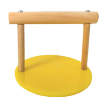 Pet Bird Stand with Adjustable Height, Wooden Perch, and Multi-Functional Design for Parrots and Cockatiels