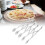 5 Wheel Pizza Cutter Stainless Steel Retractable 12