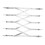 5 Wheel Pizza Cutter Stainless Steel Retractable 5