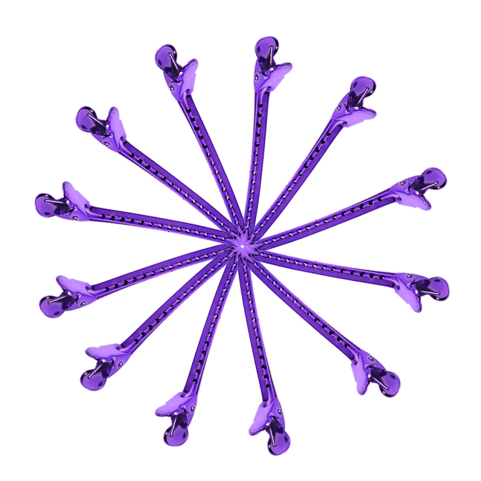 12PCS/Set Salon Hair Clip Hairdressing Clamps Grip