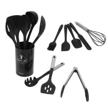 Ensemble d'ustensiles de cuisine en silicone de 14 pièces, ensemble d'ustensiles de cuisine isolĂ©s Ă