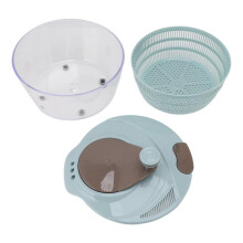 Essoreuse à salade en plastique, gain de temps, mélange rapide, lavable, rotative, lave-légumes