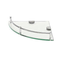 Étagères de salle de bain, étagère d'angle en verre pour montage mural de salle de bain, étagère en