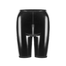 Lingerie Women PVC Leather Bodysuit with Zipper in Black for Plus Size XXL - High Gloss Finish
