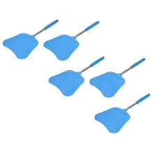 Durable Blue Fly Swatters with Cute Handles Set of 5 Lightweight for Travel
