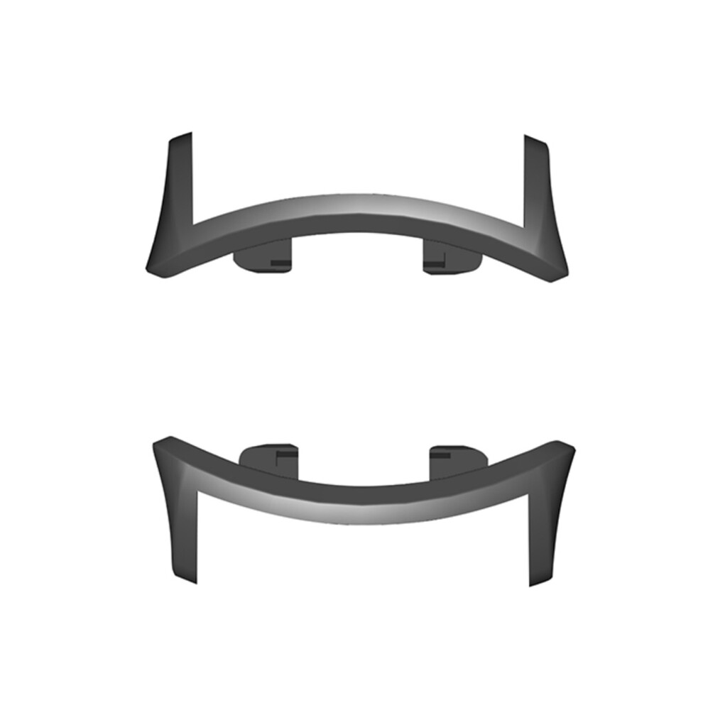 2X Elegant Watchband Metal Link Connector Attachment- Black 7709000000111