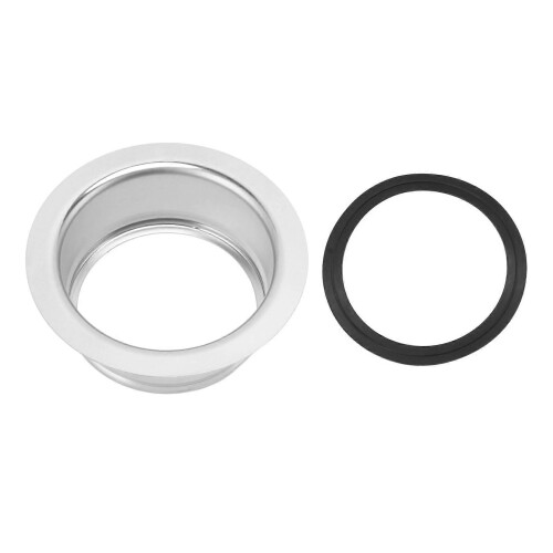 Bride d'évier allongée, acier inoxydable, argent, bride d'évier pour broyeur à déchets, remplacement