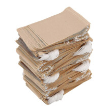 Lot de 500 sachets de thé filtre, sachets de thé en papier jetables avec cordon de serrage pour thé