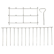 Support Ă brochettes pour friteuse, ensemble de grilles de gril verticales en acier inoxydable pour