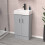 NES Home Nes Home 450mm Matte Grey Freestanding Vanity Unit with Basin 1