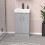 NES Home Nes Home 450mm Matte Grey Freestanding Vanity Unit with Basin 2