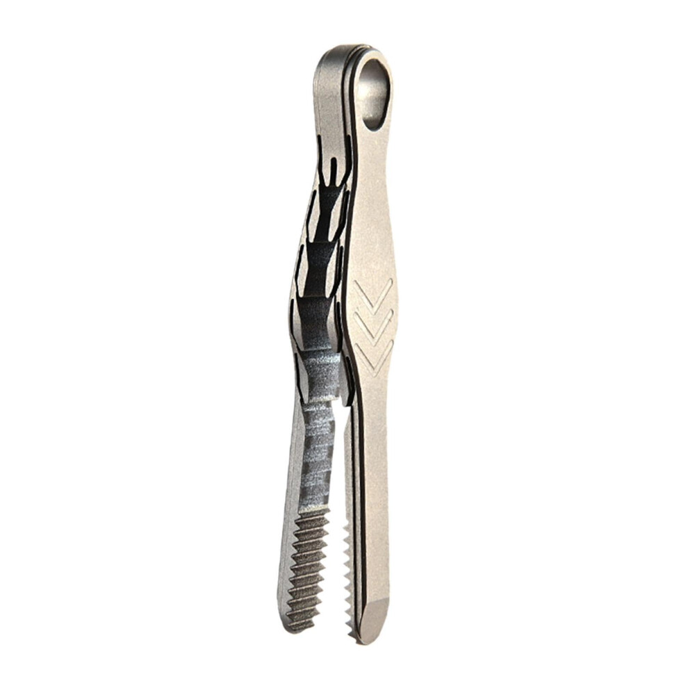 Titanium Alloy Tweezers, 58mm Precision Tool for Eyebrow Shaping and Outdoor Camping Activities