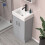 NES Home Nes Home 450mm Matte Grey Freestanding Vanity Unit with Basin 4