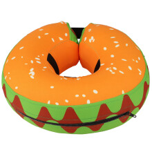 Inflatable Collar for Dogs and Cats, Adjustable Recovery Collar for Pets, Comfortable M Size Hamburger Design