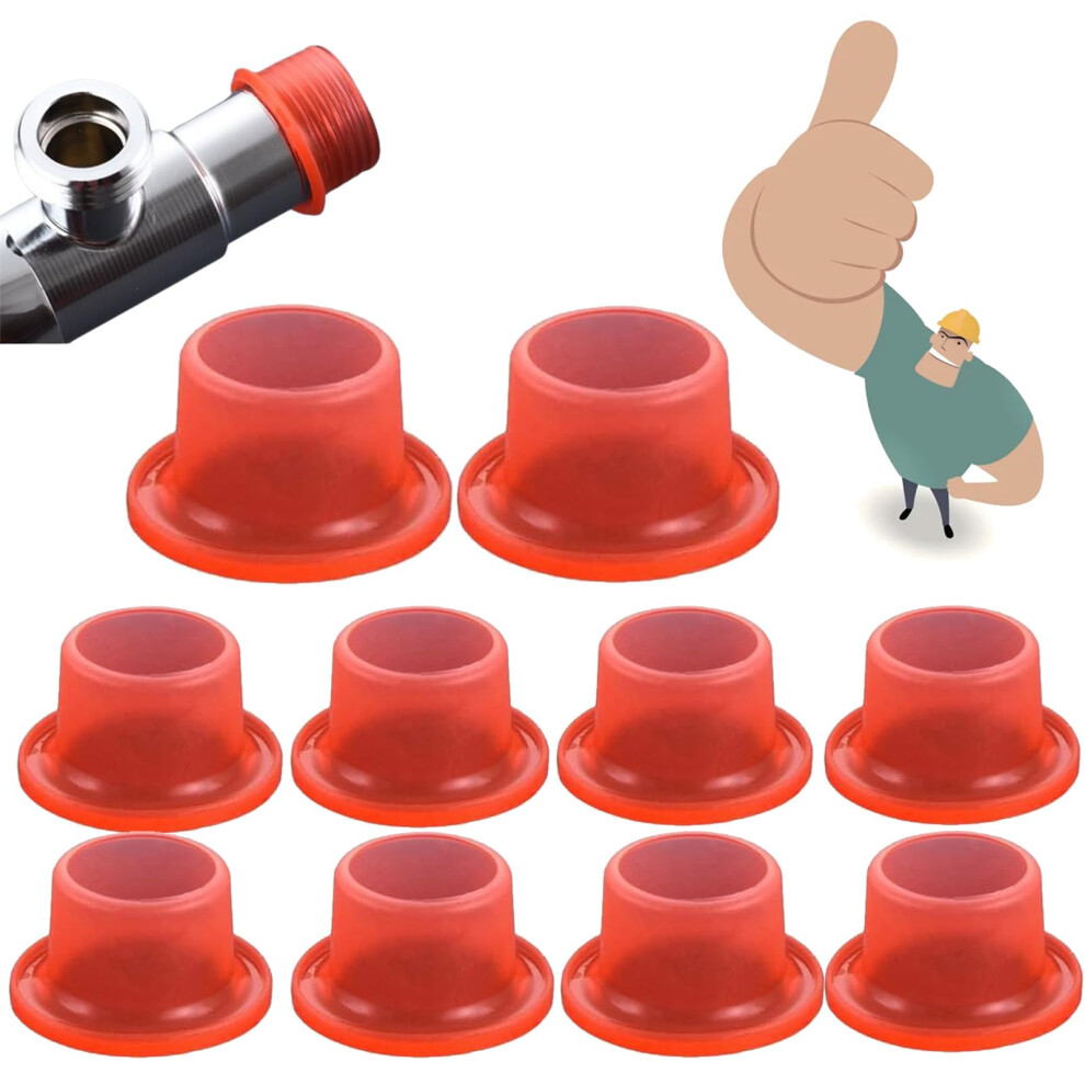 Faucet Leak-Proof Sealing Gasket Set, 30 Red Silicone And Rubber Hose Washers For Tap Strainers And Seals 6038364801821