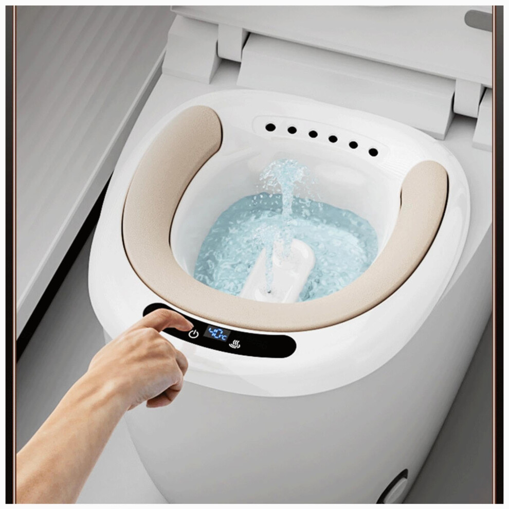 Hemorrhoid Relief Electric Seated Bath For Pregnancy Care - Anti-Overflow Portable Toilet Bidet Set For Perineal Comfort 6038364801937