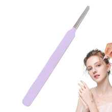 Eyelash Curler for Eyelash Extensions, Precision Stainless Steel Tweezers, Purple Applicator for Lash Extension Application
