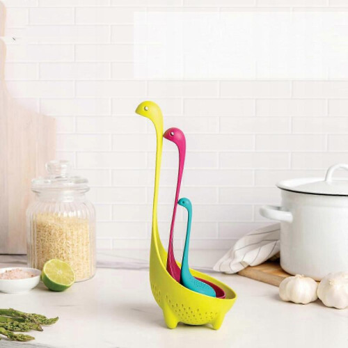 3 X Creative Loch Ness Monster Kitchen Colander 2