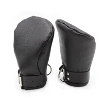 Sex Bondage Handcuffs Leather Fetish Restraints for Men and Women, Puppy Play Gloves, Adult Sex Accessories