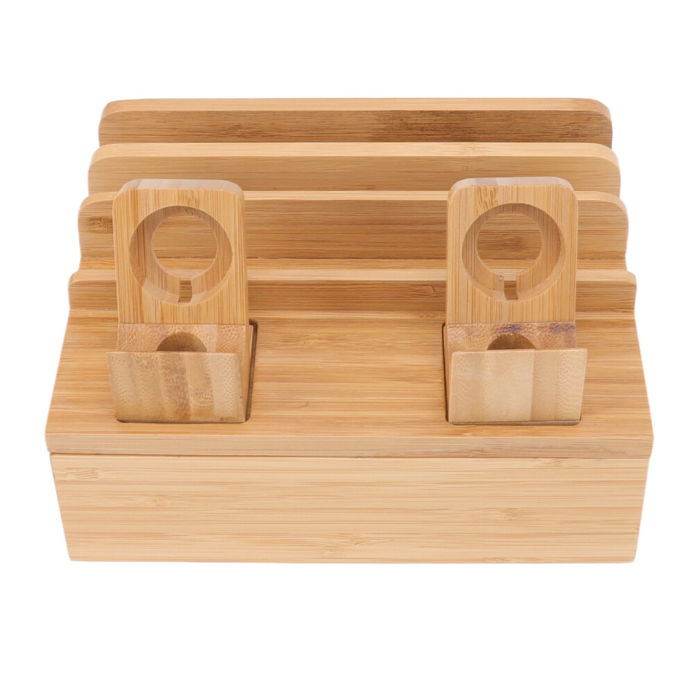 Bamboo Charging Station Multifunction 5 Ports 8140816480923
