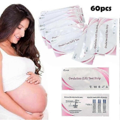 60pcs Lh Preparation Pregnancy Ovulation Test Strips Fertility Predictor Kit 1