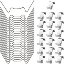 100 pièces 50x clips de fil de vitrage de serre W et 50x clips de chevauchement Z Compatible avec Ge