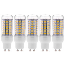 Lot de 5 ampoules LED 10 W 5730 SMD 69 LED, éclairage maïs, économie d'énergie, 360 degrés, 200-240