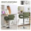 Homcom HOMCOM Adjustable Height Barstool Steel Pole PU Leather, Green 4