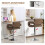 Homcom HOMCOM Adjustable Height Barstool Steel Pole PU Leather, Coffee 4