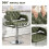 Homcom HOMCOM Adjustable Height Barstool Steel Pole PU Leather, Green 5