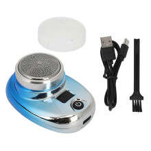 Tondeuse à barbe électrique, sans fil, mini, rechargeable par USB, écran LED, étanche, pour barbe