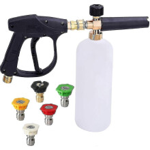 Pistolet à mousse haute pression, 1 litre, réglable, 6,35 mm, pour la neige et la neige, distributeu