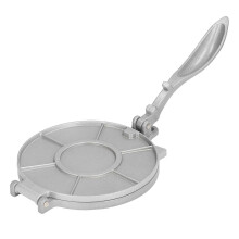 Presse à tortilla, 7,7 pouces, alliage d'aluminium inoxydable, argent, machine à quesadilla robuste