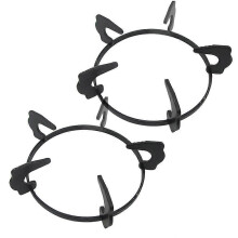 Lot de 2 supports de wok pour poĂŞle Ă gaz, dessous de plat en fer, anneau de support pour pot Pa