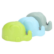 Aiguiseur de couteaux 3 pièces, motif éléphant mignon, facile à utiliser, en acier tungstène