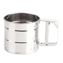 Tamis à farine en acier inoxydable avec échelle de mesure pour farine et sucre en poudre (OEIN)