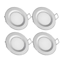 Spot encastrable LED X 12v trou 58-65mm 3w 3200k plafonnier encastré adapté pour camping-car bateau