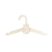 Lot de 20 cintres muraux en bois pour vêtements de bébé