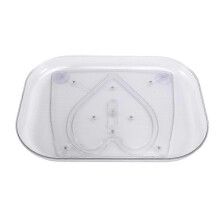 Plateau tournant à 360 pour réfrigérateur, organiseur rectangulaire pour placard