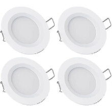 Spots encastrés LED 12 V pour camping-car, bateau, 3 W, 3 200 K, intensité variable, entièrement en